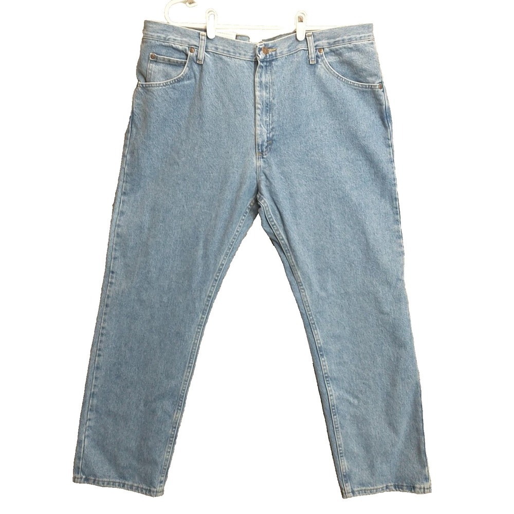Wrangler Authentics Mens Relaxed Fit Light Wash Denim Jeans 40x30 10ZM100LS NEW